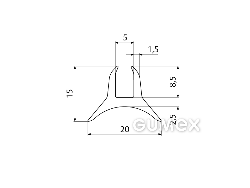 SILIKONPROFILE H-FORM